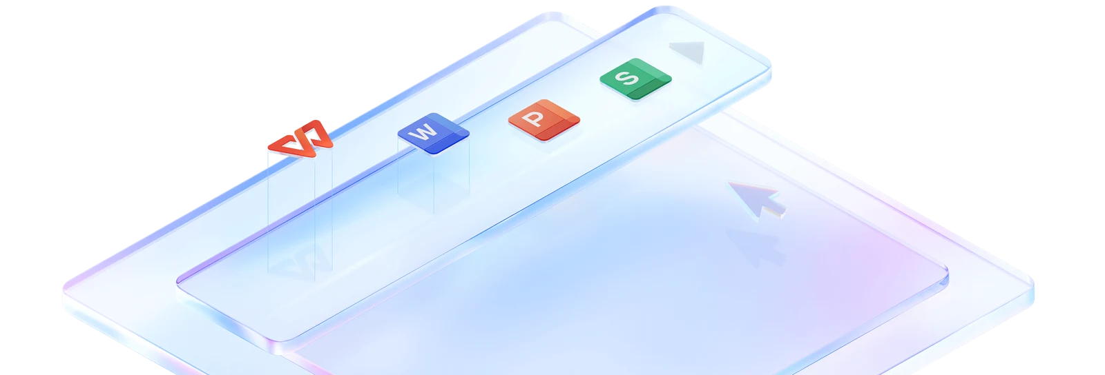 WPS Office 集中文字、演示和表格组件的多端办公产品示意图